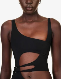 Meteor Cut-out Swimsuit -Reiss Shop R04149024 BLACK ALT04