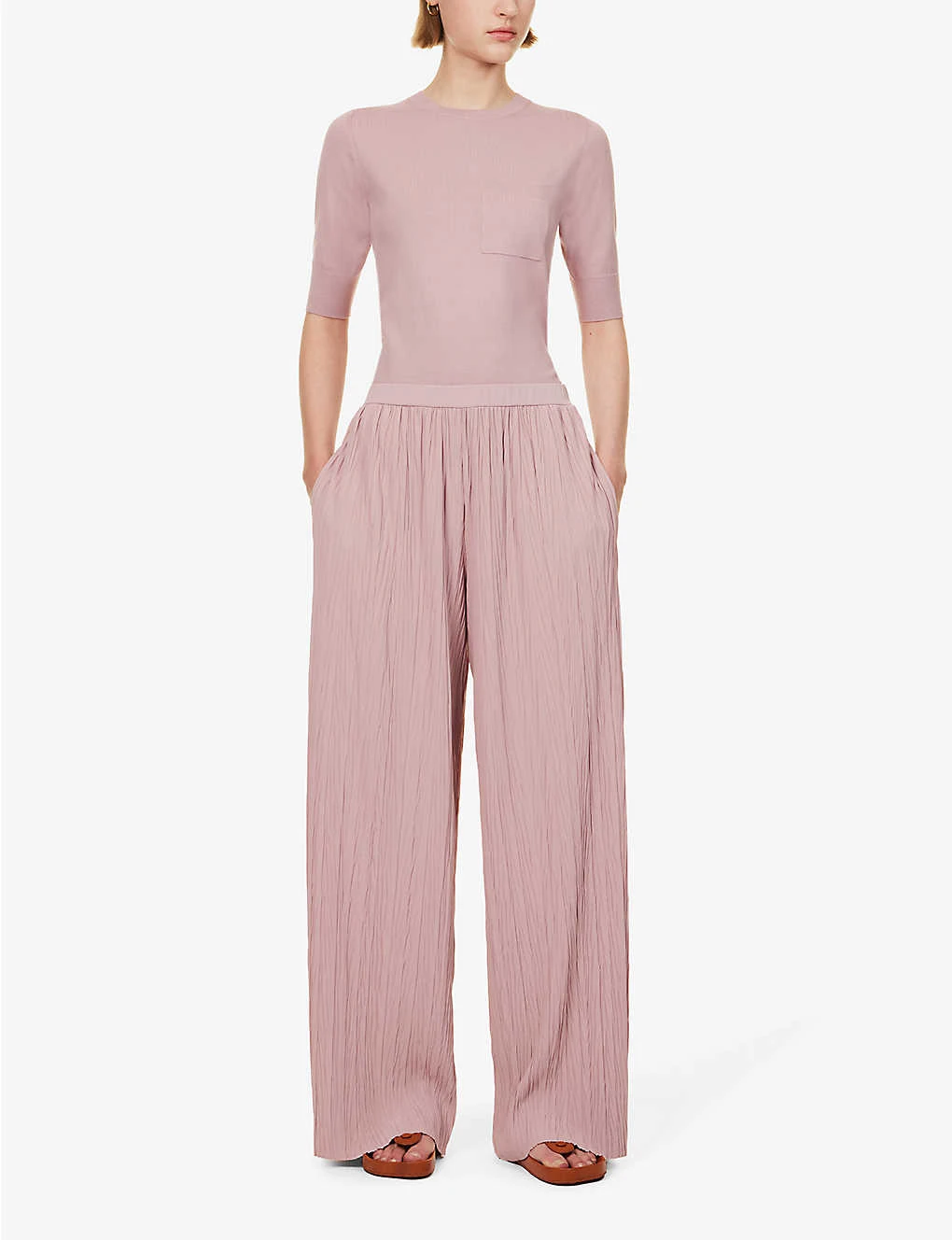 Max Mara Alfonsa Wide-leg Mid-rise Knitted Trousers 2 Max Mara Alfonsa Wide-leg Mid-rise Knitted Trousers - Image 2