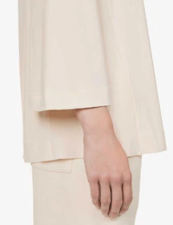 Max Mara Pampas Relaxed-fit Stretch-woven Top 9 Max Mara Pampas Relaxed-fit Stretch-woven Top -Reiss Shop R04149121 IVORY ALT04