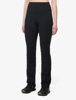 Raquel Straight-leg High-rise Stretch-jersey Leggings 7 Raquel Straight-leg High-rise Stretch-jersey Leggings -Reiss Shop R04150050 BLACKBLACK ALT02