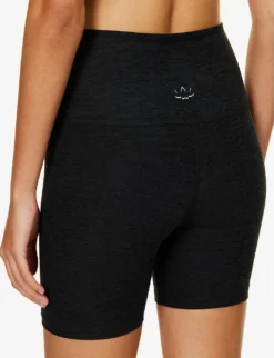 Beyond Yoga Spacedye Keep Pace High-rise Stretch-woven Shorts -Reiss Shop R04150167 DARKESTNIGHT ALT04