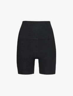 Beyond Yoga Spacedye Keep Pace High-rise Stretch-woven Shorts