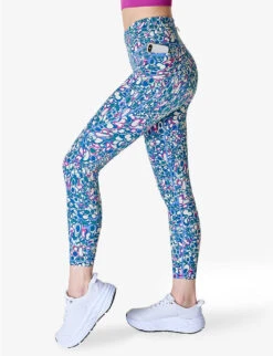 Sweaty Betty Power 7/8 Workout Graphic-print Stretch-jersey Leggings -Reiss Shop R04150347 BLUEMAGMAPRINT ALT02