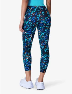Sweaty Betty Zero Gravity Running Graphic-print 7/8 Stretch-jersey Leggings -Reiss Shop R04150353 BLUEANIMALPRINT ALT03