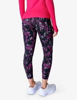 Sweaty Betty Zero Gravity Graphic-print 7/8 Stretch-jersey Leggings -Reiss Shop R04150354 PINKFLORALPRINT ALT03