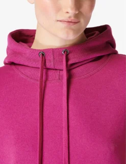 Sweaty Betty Escape Relaxed-fit Stretch Cotton-blend Fleece Hoody 9 Sweaty Betty Escape Relaxed-fit Stretch Cotton-blend Fleece Hoody -Reiss Shop R04150363 PHLOXPINK ALT04