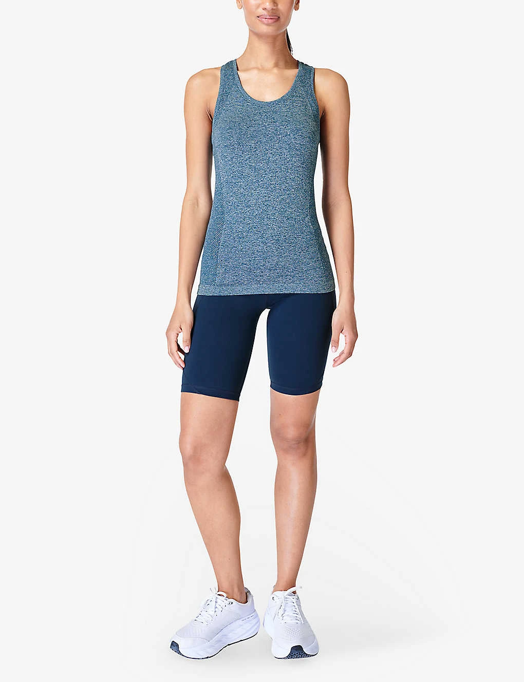 Sweaty Betty Athlete Seamless Workout Marl-pattern Stretch-jersey Tank Top 2 Sweaty Betty Athlete Seamless Workout Marl-pattern Stretch-jersey Tank Top - Image 2
