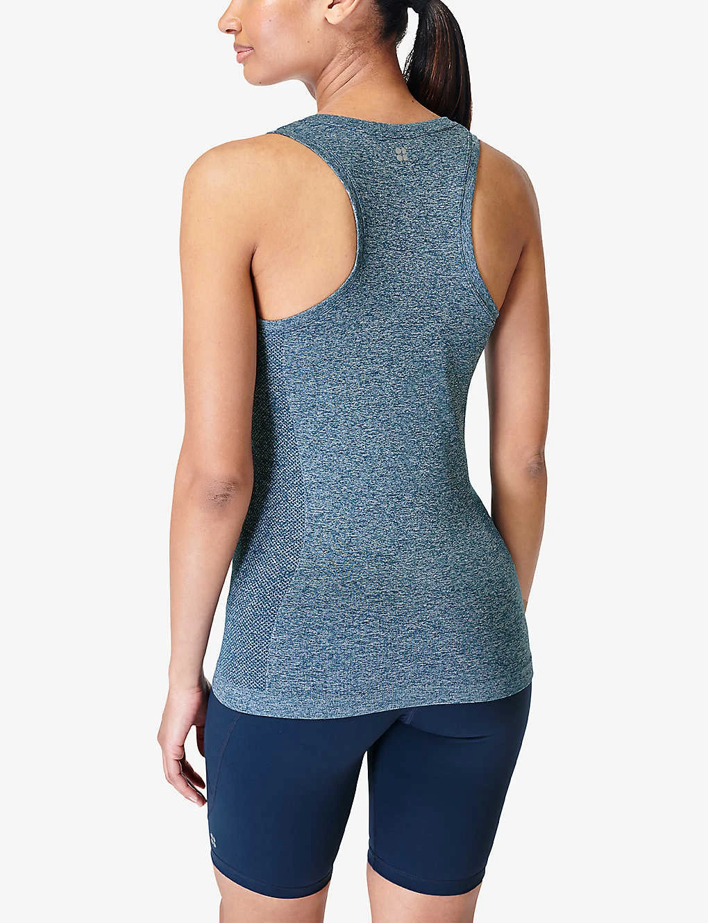 Sweaty Betty Athlete Seamless Workout Marl-pattern Stretch-jersey Tank Top 4 Sweaty Betty Athlete Seamless Workout Marl-pattern Stretch-jersey Tank Top - Image 4