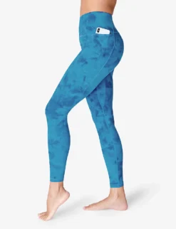 Sweaty Betty Super Soft Spray-print Stretch-nylon Leggings -Reiss Shop R04150383 BLUESPRAYDYEPRINT ALT02