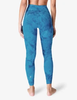 Sweaty Betty Super Soft Spray-print Stretch-nylon Leggings -Reiss Shop R04150383 BLUESPRAYDYEPRINT ALT03