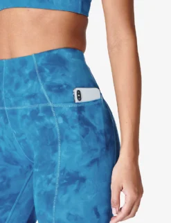 Sweaty Betty Super Soft Spray-print Stretch-nylon Leggings -Reiss Shop R04150383 BLUESPRAYDYEPRINT ALT04