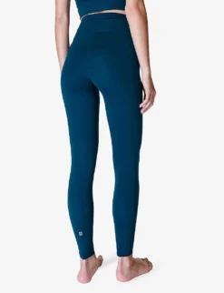 Sweaty Betty All Day Wrap-waist High-rise 7/8 Stretch-jersey Leggings 8 Sweaty Betty All Day Wrap-waist High-rise 7/8 Stretch-jersey Leggings -Reiss Shop R04150396 COLOSSALBLUE ALT03