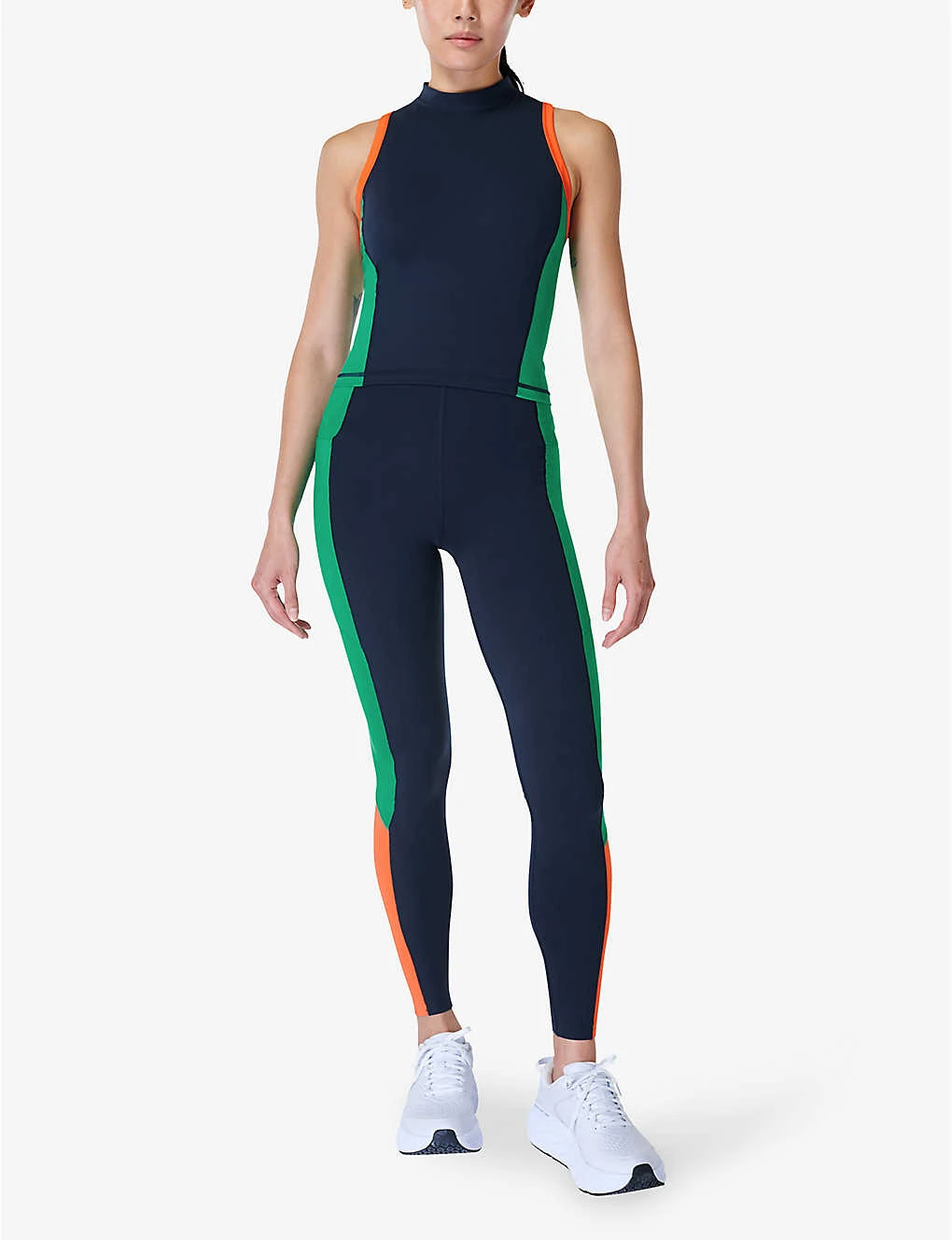Sweaty Betty Power Workout Colour-block High-rise Stretch-jersey Leggings 2 Sweaty Betty Power Workout Colour-block High-rise Stretch-jersey Leggings - Image 2