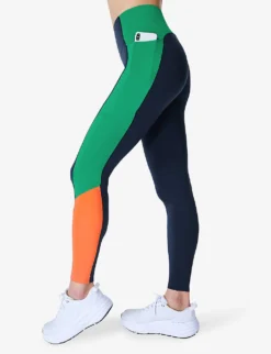 Sweaty Betty Power Workout Colour-block High-rise Stretch-jersey Leggings 7 Sweaty Betty Power Workout Colour-block High-rise Stretch-jersey Leggings -Reiss Shop R04150418 NAVYBLUE ALT02