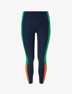 Sweaty Betty Power 7/8 Colour-block High-rise Stretch-jersey Leggings