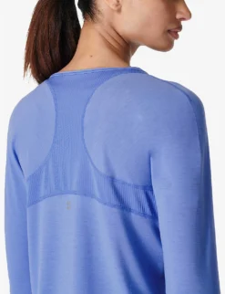 Sweaty Betty Breathe Easy Stretch-polyester Top -Reiss Shop R04150431 CORNFLOWERBLUE ALT04