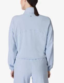 Sweaty Betty Explorer Half Zip-fastened Stretch-nylon Jacket 8 Sweaty Betty Explorer Half Zip-fastened Stretch-nylon Jacket -Reiss Shop R04150499 ALUMINIUMBLUE ALT03