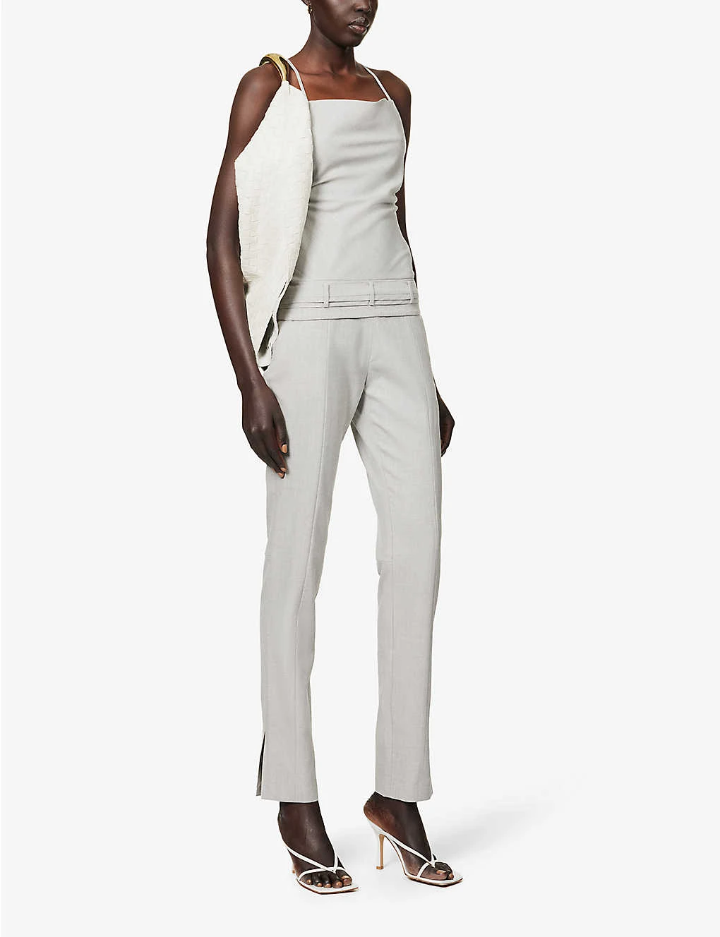 Exposed-seam Slim-leg High-rise Regular-fit Wool Trousers 2 Exposed-seam Slim-leg High-rise Regular-fit Wool Trousers - Image 2