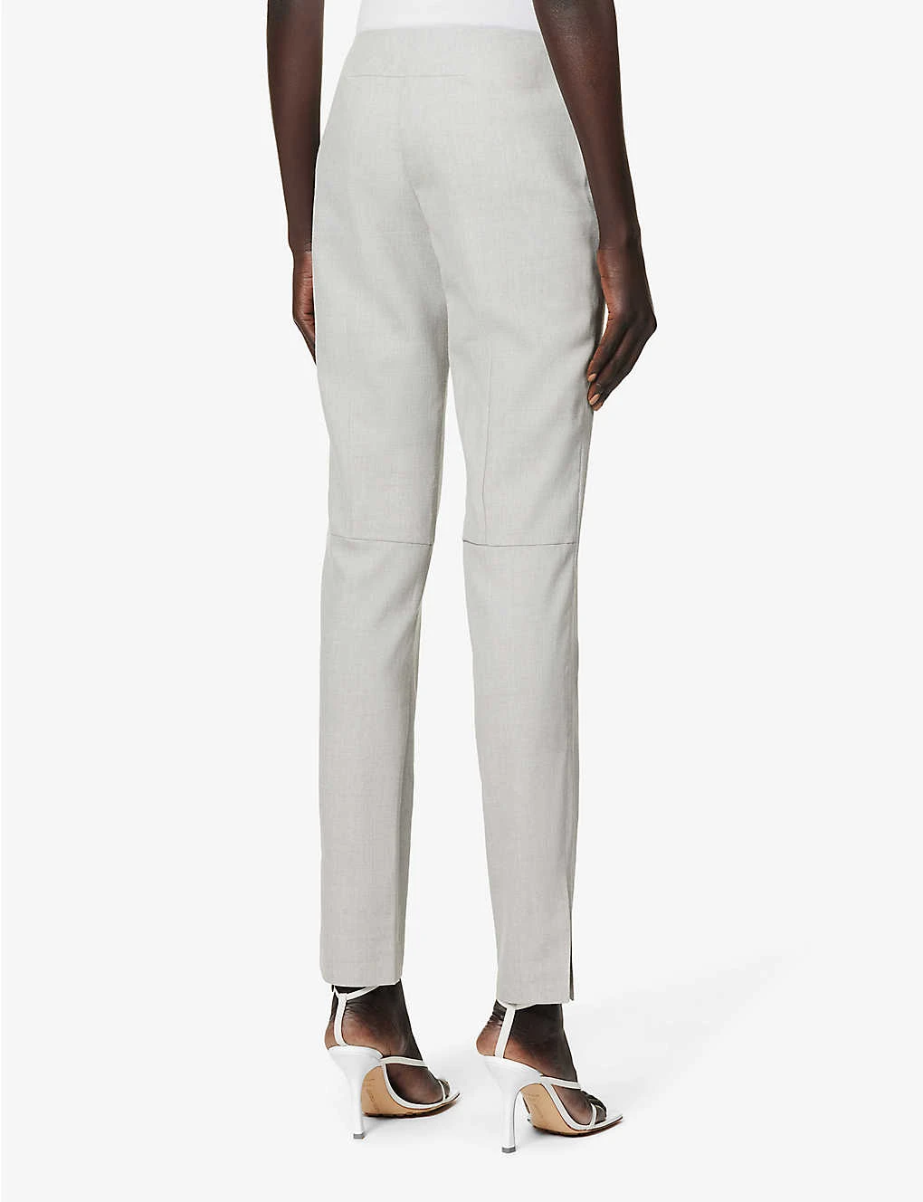 Exposed-seam Slim-leg High-rise Regular-fit Wool Trousers 4 Exposed-seam Slim-leg High-rise Regular-fit Wool Trousers - Image 4