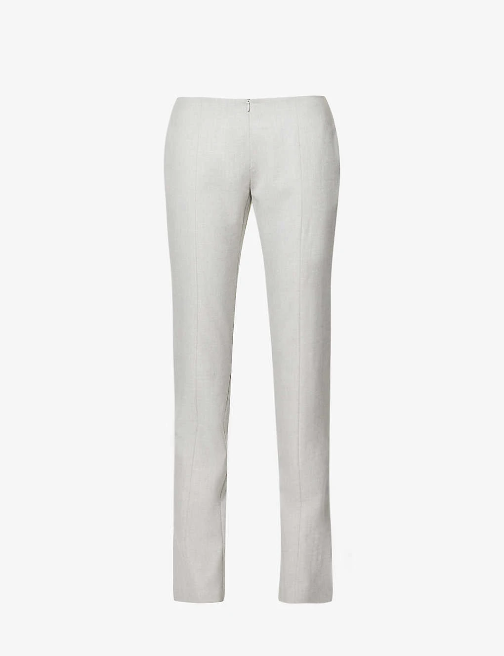 Exposed-seam Slim-leg High-rise Regular-fit Wool Trousers 1 Exposed-seam Slim-leg High-rise Regular-fit Wool Trousers