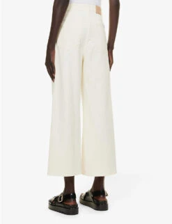 Weekend Max Mara Egizio Flared High-rise Stretch-denim Jeans -Reiss Shop R04151187 IVORY ALT03