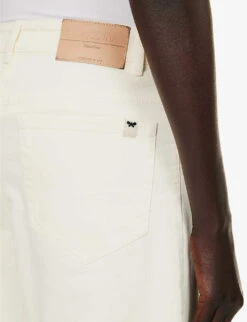 Weekend Max Mara Egizio Flared High-rise Stretch-denim Jeans -Reiss Shop R04151187 IVORY ALT05