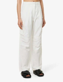 ME AND EM Regular-fit Straight-leg Denim Combat Trousers -Reiss Shop R04151476 OFFWHITE ALT02