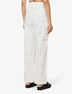 ME AND EM Regular-fit Straight-leg Denim Combat Trousers -Reiss Shop R04151476 OFFWHITE ALT03
