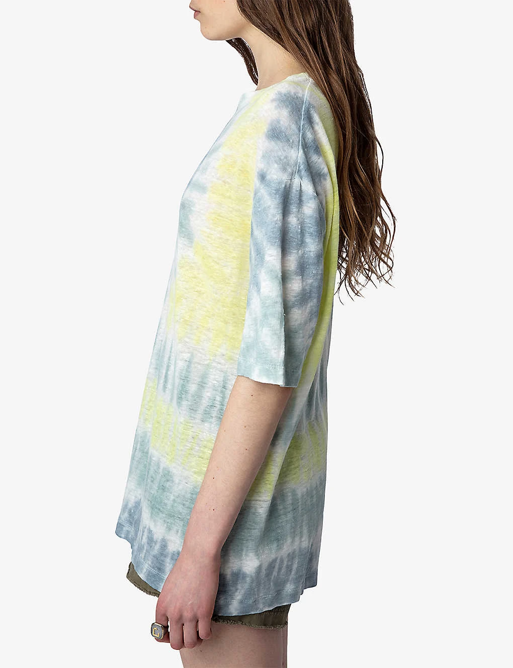 Zadig & Voltaire Suzy Tie-dye Linen T-shirt 3 Zadig & Voltaire Suzy Tie-dye Linen T-shirt - Image 3