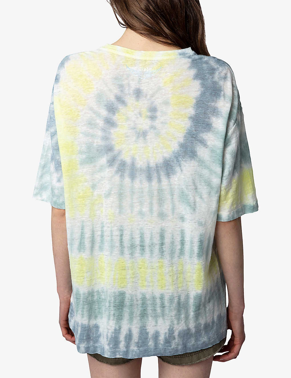 Zadig & Voltaire Suzy Tie-dye Linen T-shirt 4 Zadig & Voltaire Suzy Tie-dye Linen T-shirt - Image 4