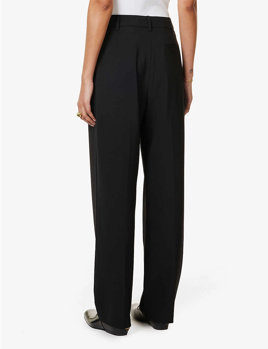 Leni Pleated Straight-leg Mid-rise Woven Trousers 4 Leni Pleated Straight-leg Mid-rise Woven Trousers - Image 4