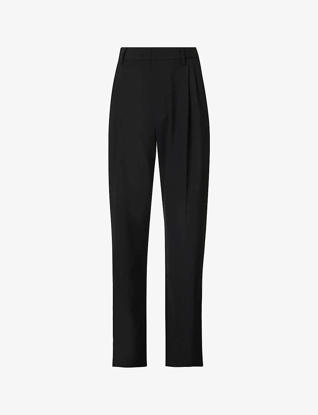 Leni Pleated Straight-leg Mid-rise Woven Trousers 1 Leni Pleated Straight-leg Mid-rise Woven Trousers