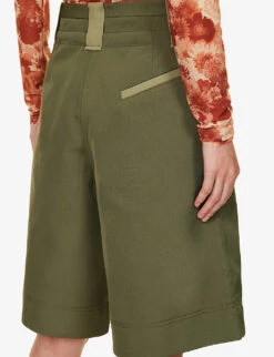 Ganni Mid-rise Belted Woven Shorts -Reiss Shop R04152894 KALAMATA ALT04