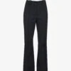 Ganni Pinstriped Straight-leg Mid-rise Recycled Polyester-blend Trousers