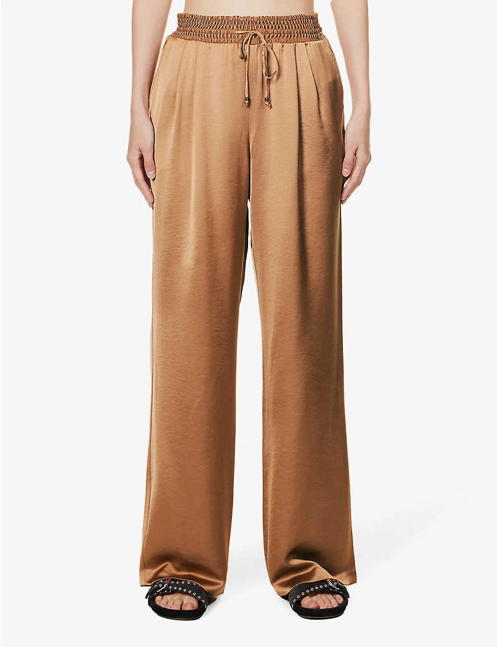 Paige Tinesia Straight-leg Mid-rise Satin Trousers 3 Paige Tinesia Straight-leg Mid-rise Satin Trousers - Image 3