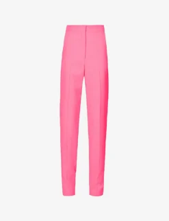 Alexander McQueen Slim-leg High-rise Wool Trousers
