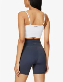 Ultimate Wrap-over High-rise Stretch-woven Shorts 8 Ultimate Wrap-over High-rise Stretch-woven Shorts -Reiss Shop R04153511 MIDNIGHTBLUE ALT03