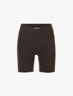 Ultimate Wrap-over High-rise Stretch-woven Shorts