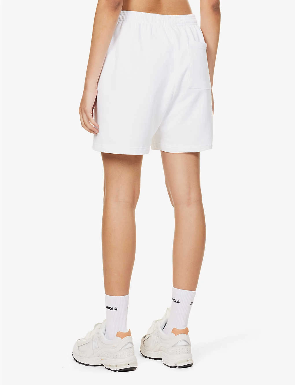 Sweat High-rise Logo-print Cotton-jersey Shorts 4 Sweat High-rise Logo-print Cotton-jersey Shorts - Image 4