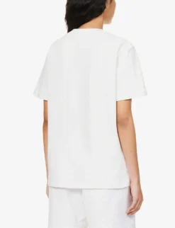 Logo-appliqué Relaxed-fit Cotton-jersey T-shirt -Reiss Shop R04153531 WHITE ALT03