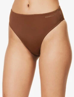 High-rise Bikini Bottoms 6 High-rise Bikini Bottoms -Reiss Shop R04153619 CHOCOLATEBROWN ALT02