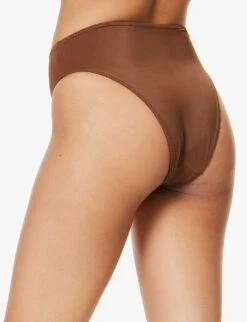 High-rise Bikini Bottoms 7 High-rise Bikini Bottoms -Reiss Shop R04153619 CHOCOLATEBROWN ALT03