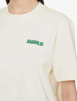 Resort Logo-print Oversized Cotton-jersey T-shirt -Reiss Shop R04153625 CREAM ALT04