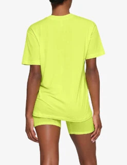 Boyfriend Brand-patch Stretch-woven Shorts 5 Boyfriend Brand-patch Stretch-woven Shorts -Reiss Shop R04153773 YELLOWHIGHLIGHTER ALT02