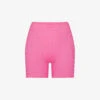 Ribbed Brand-patch Stretch-cotton Shorts