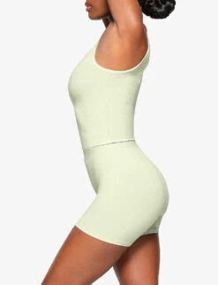 Soft Lounge High-rise Stretch-woven Boxer Shorts -Reiss Shop R04153809 HONEYDEW ALT02