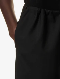 No.198 Drawstring-waist Straight-leg Mid-rise Wool Trousers -Reiss Shop R04154389 02BLACK ALT05