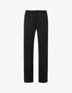 No.198 Drawstring-waist Straight-leg Mid-rise Wool Trousers
