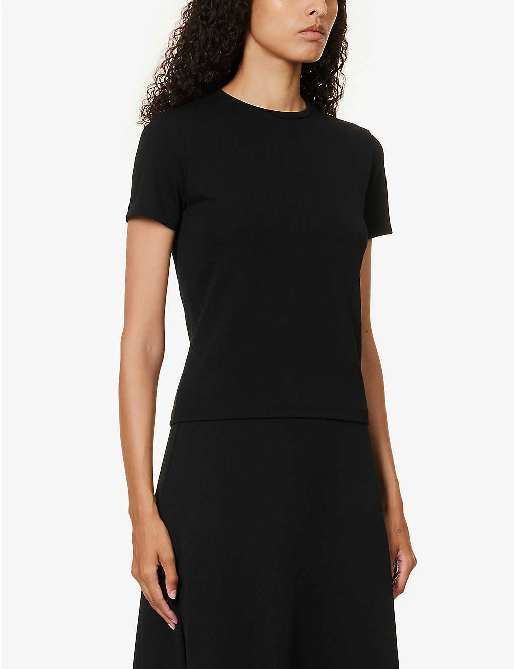 Vince Round-neck Short-sleeves Woven T-shirt 3 Vince Round-neck Short-sleeves Woven T-shirt - Image 3