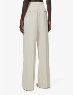 Max Mara Golf Straight-leg High-rise Stretch-wool Trousers 9 Max Mara Golf Straight-leg High-rise Stretch-wool Trousers -Reiss Shop R04156255 SAND ALT03
